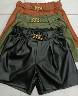 Short Couro Ecológico